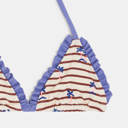 شورت سباحة مقلم قطعتين أبيض...